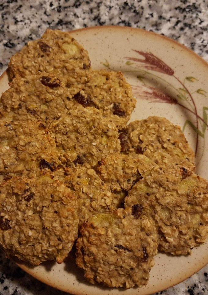 Una foto de Galletas de avena con plátano y kiwi