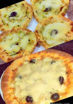 صورة لوصفة بيتزا 🍕 بعجينة سحرية 🔥🔥