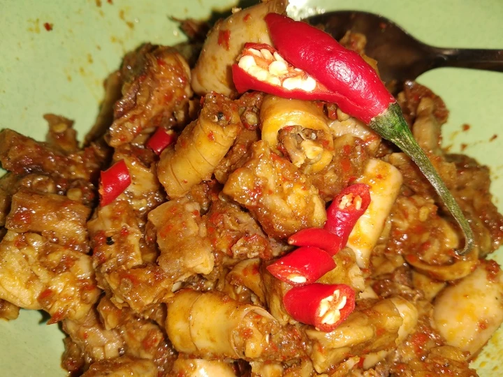 Langkah Gampang Membuat Resep  Cumi asin sambal merah manis yang Enak Banget, Bikin Ketagihan