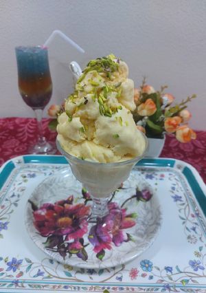 A picture of Muskmelon ice-cream.