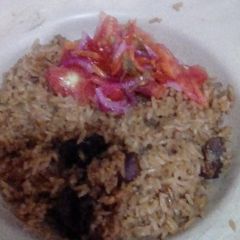 A picture of Swahili beef pilau.