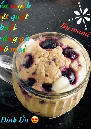 Hình của món Bánh yến mạch mix việt quất.