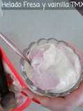 Helado de Vainilla y Fresa TMX