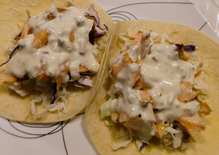 Steps to Cook Perfect Salmon tacos