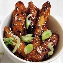 A picture of Baby corn Sesame seeds.