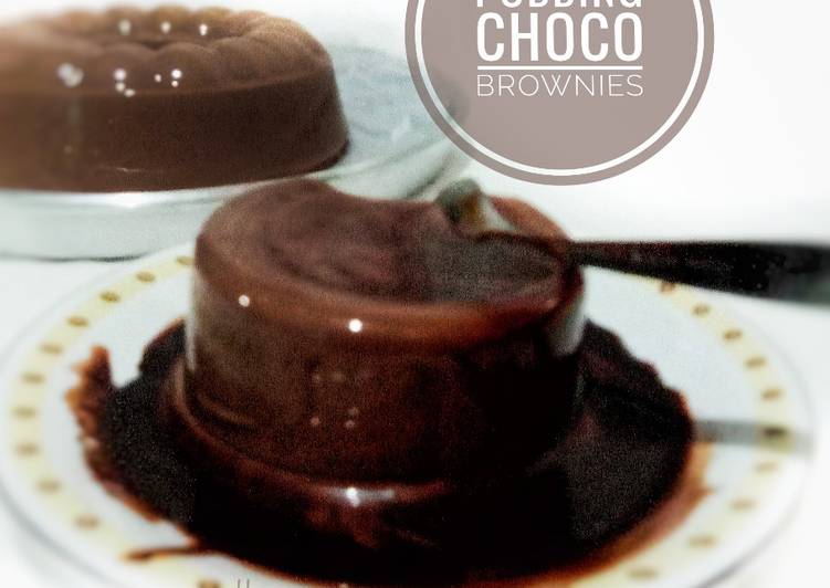 Pudding choco brownies