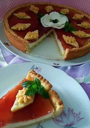 Foto di Crostata di ricotta e la confettura di fragole 🍓🍓