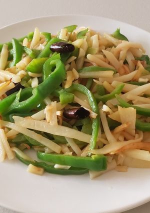 青椒土豆絲【10分鐘】【川味】【家常菜】【下飯】 的食譜成品照片