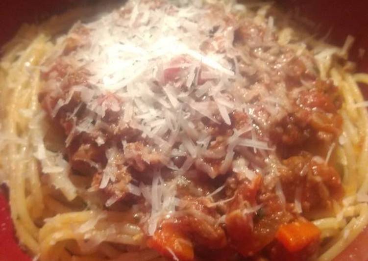 Recipe of Quick Scain&#39;s Spaghetti and Meaty Marinara