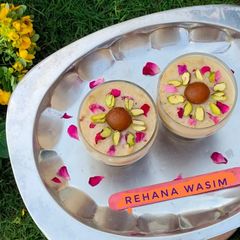 A picture of Three in one dessert.