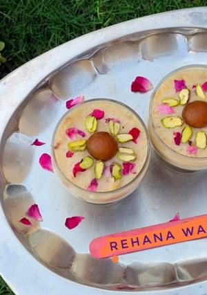 A picture of Three in one dessert.
