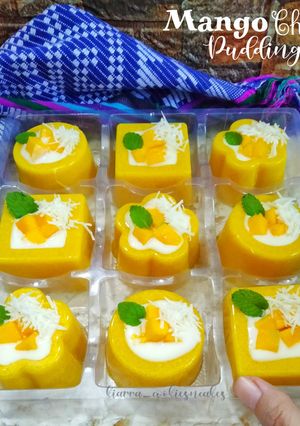 Foto resep (650) Mango Cheese Pudding / Puding Mangga Keju
