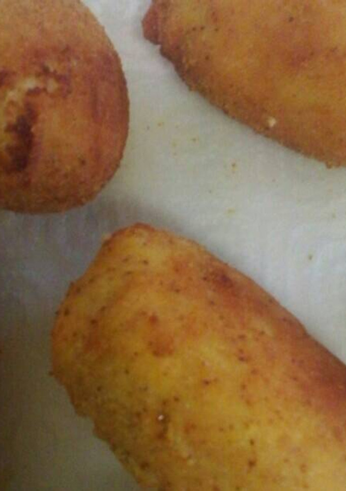 Una foto de Croquetas de jamón y garbanzos