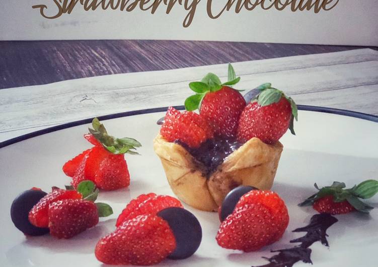 Resep Puff Strawberry Chocolate, Bisa Manjain Lidah