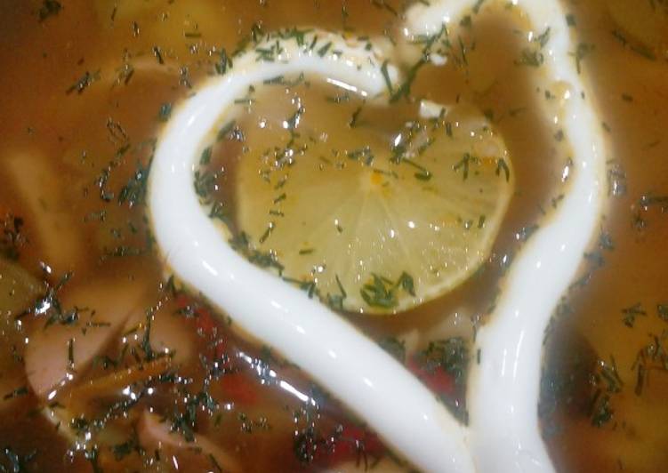 Суп "солянка мясная"