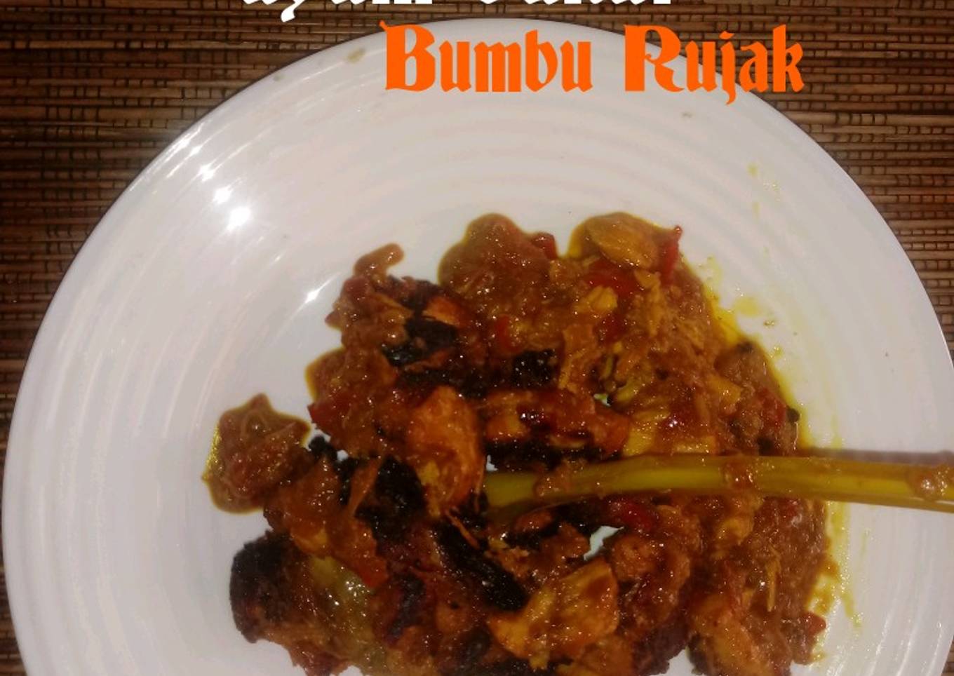 235. Ayam Bakar Bumbu Rujak (versi ayam filet utk anak)
