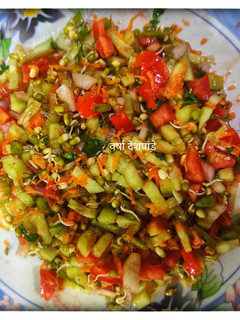 स्प्राऊट व्हेजिटेबल सॅलड (Sprout Vegetables Salad Recipe In Marathi) रेसिपी चे मुख्य फोटो