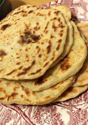 A picture of Pita Bread for Souvlaki 🌯🌯🌯.