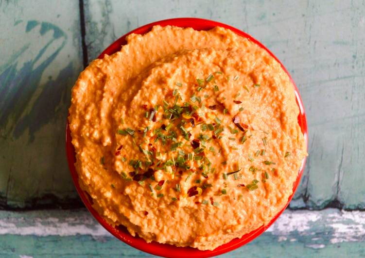 Recipe of Speedy Roasted Pepper Hummus