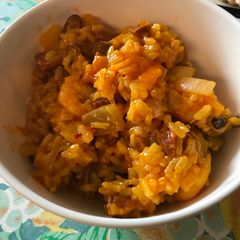 A picture of Seafood Paella.