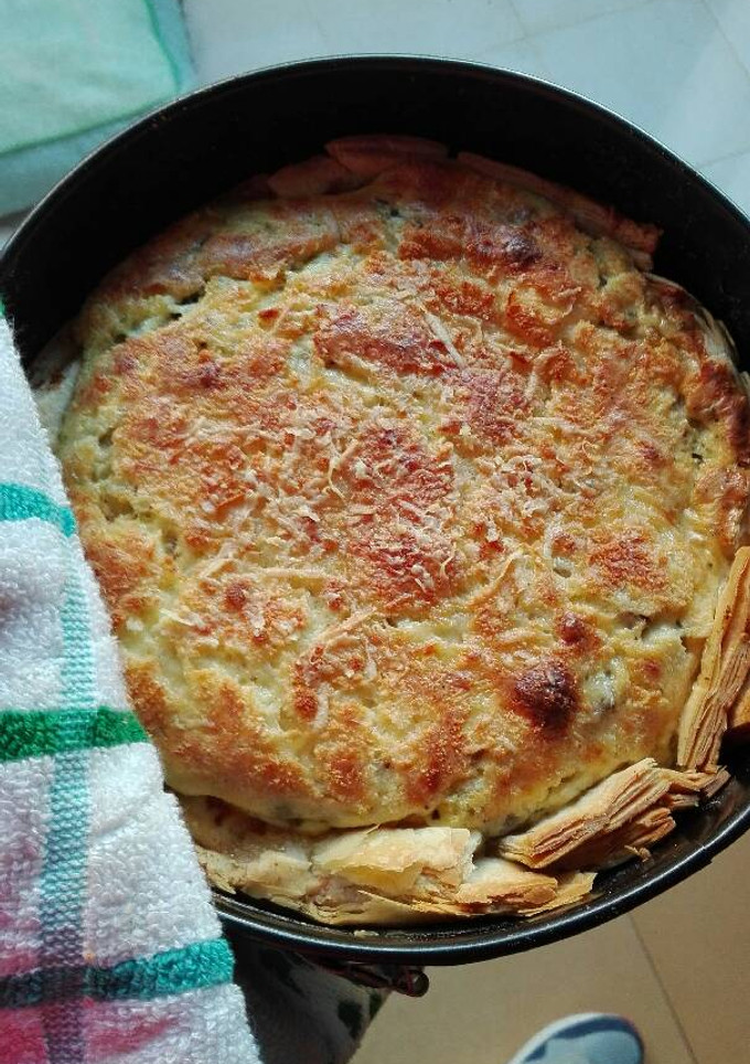 Una foto de Quiche de berenjena