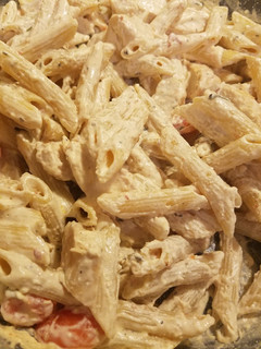A picture of Tomato Basil Chicken Pasta.