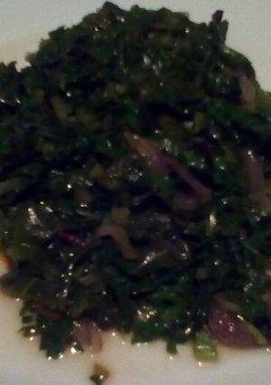 A picture of Spinach onion#4weekchallenge.