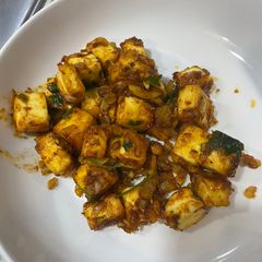 A picture of Paneer pepper fry (in air fryer).