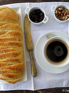Una foto de Trenza de Brioche Rellena {Apta para diabéticos}