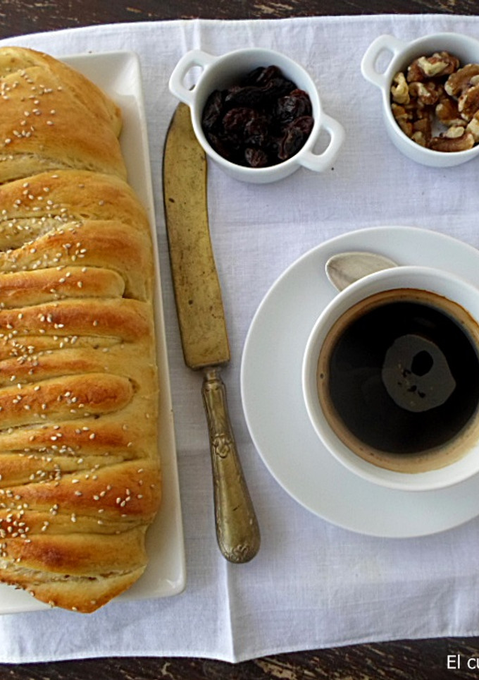 Una foto de Trenza de Brioche Rellena {Apta para diabéticos}