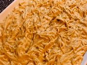 A picture of chicken spaghetti