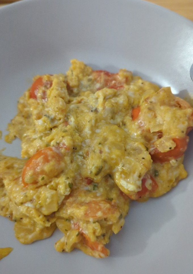 Una foto de Huevos revueltos de verdad