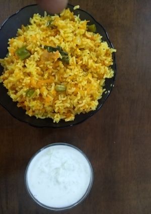 A picture of Carrot rice.