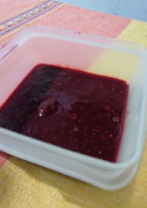 Una foto de Salsa de frutos rojos