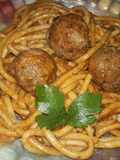 ♡Tallarines con albóndigas ♡🍝