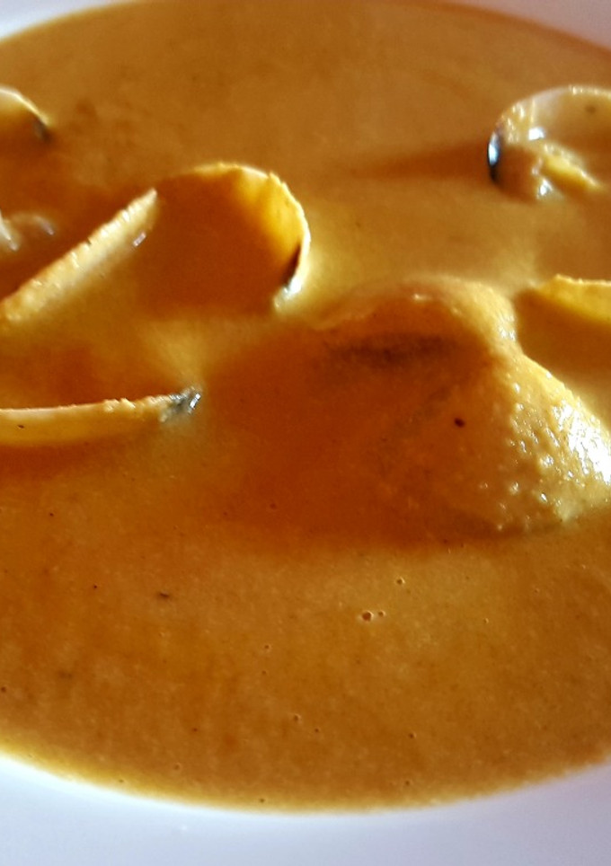 Una foto de Crema de almejas
