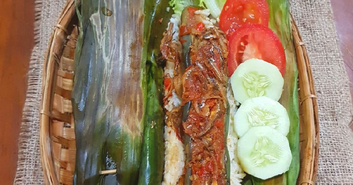 Resep Nasi Bakar Terong Teri Rica oleh anissa.karlina - Cookpad