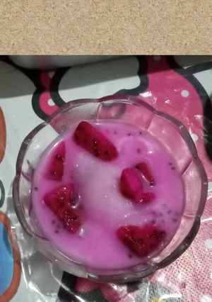 Foto resep Sop buah naga kelapa muda