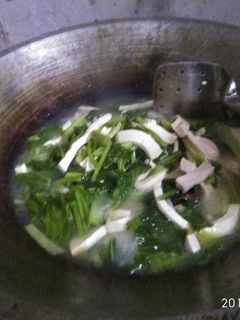 Foto resep Tumis sawi dan tahu
