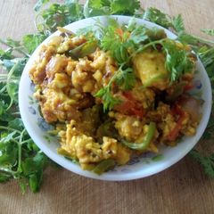 A picture of Paneer bhujiya.