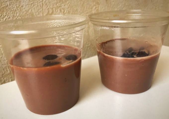 Mousse de chocolate (puddin) al microondas fácil y económico Receta de geri  : @geri.simon en Instagram- Cookpad