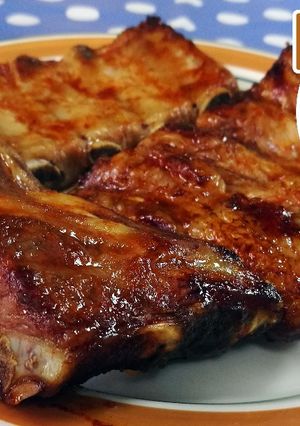 Una foto de Receta de Costillas al horno con salsa barbacoa estilo foster hollywood
