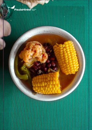 Una foto de Guiso con mazorcas y azuki estilo criollo