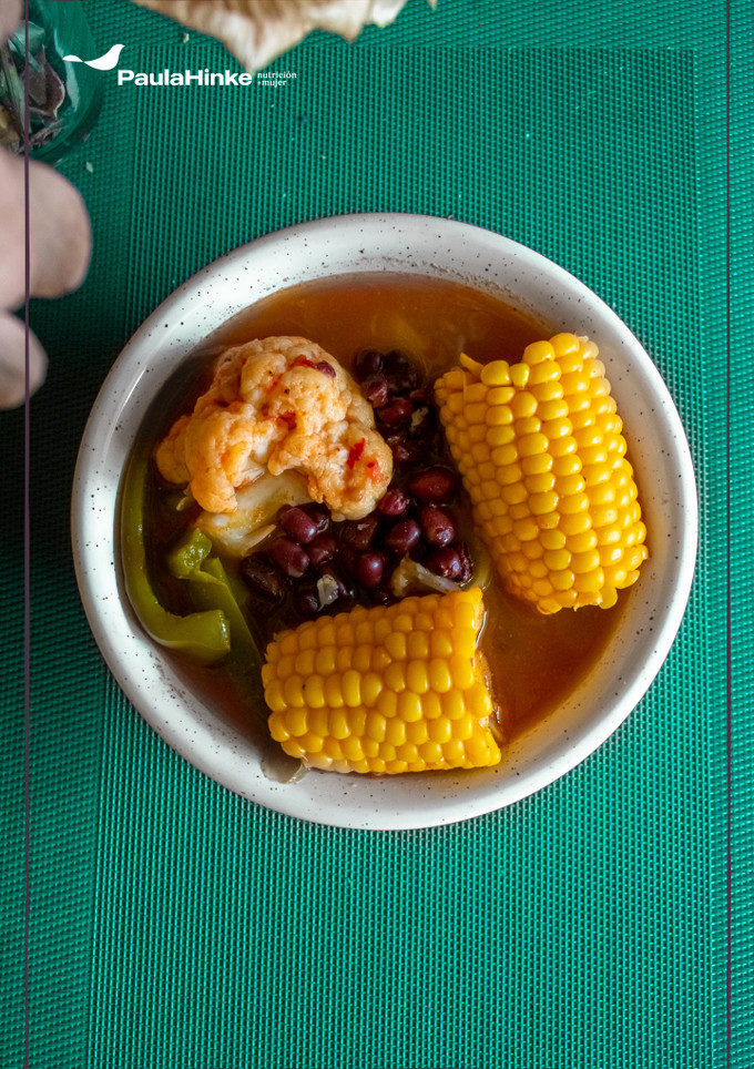 Una foto de Guiso con mazorcas y azuki estilo criollo