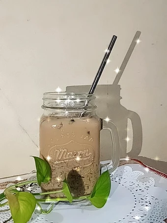 Cara Gampang Membikin Resep Es cappuccino cincau yang Uenak Anti Ribet, Lezat