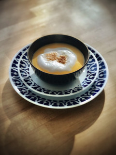 Una foto de Crema espumosa de calabaza