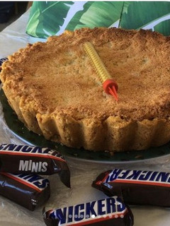 Una foto de Tarta de coco y dulce de leche