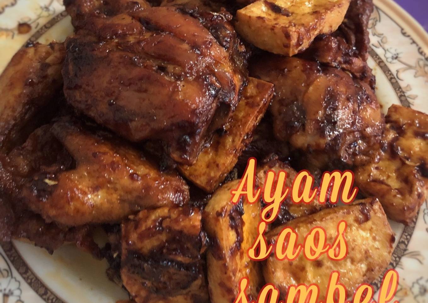 Ayam goreng saos pedas