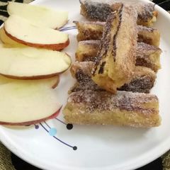 A picture of Apple french toast Roll-Ups.