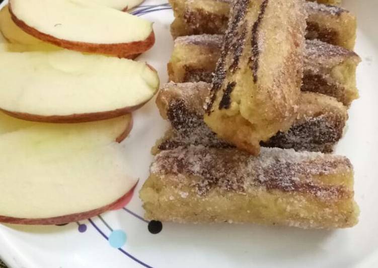 Recipe of Speedy Apple french toast Roll-Ups